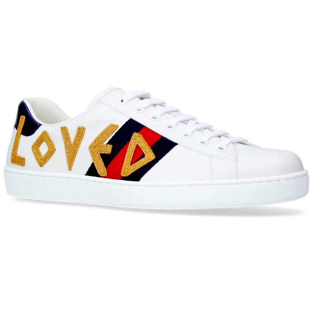 Gucci Ace 'Loved' with shopping bag